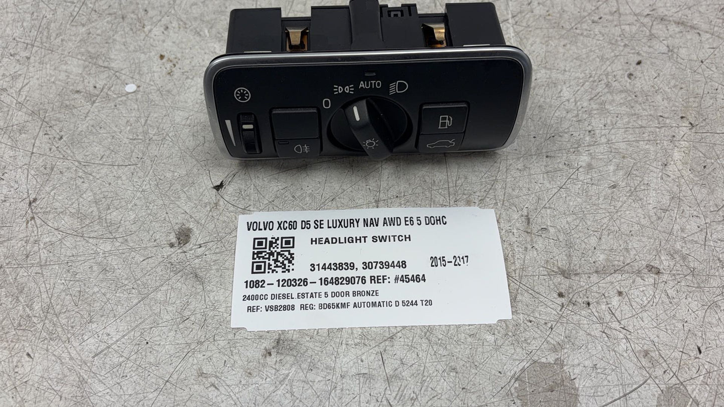 2009 - 2017 Volvo XC60 I 156 Estate Headlight Switch 31443839