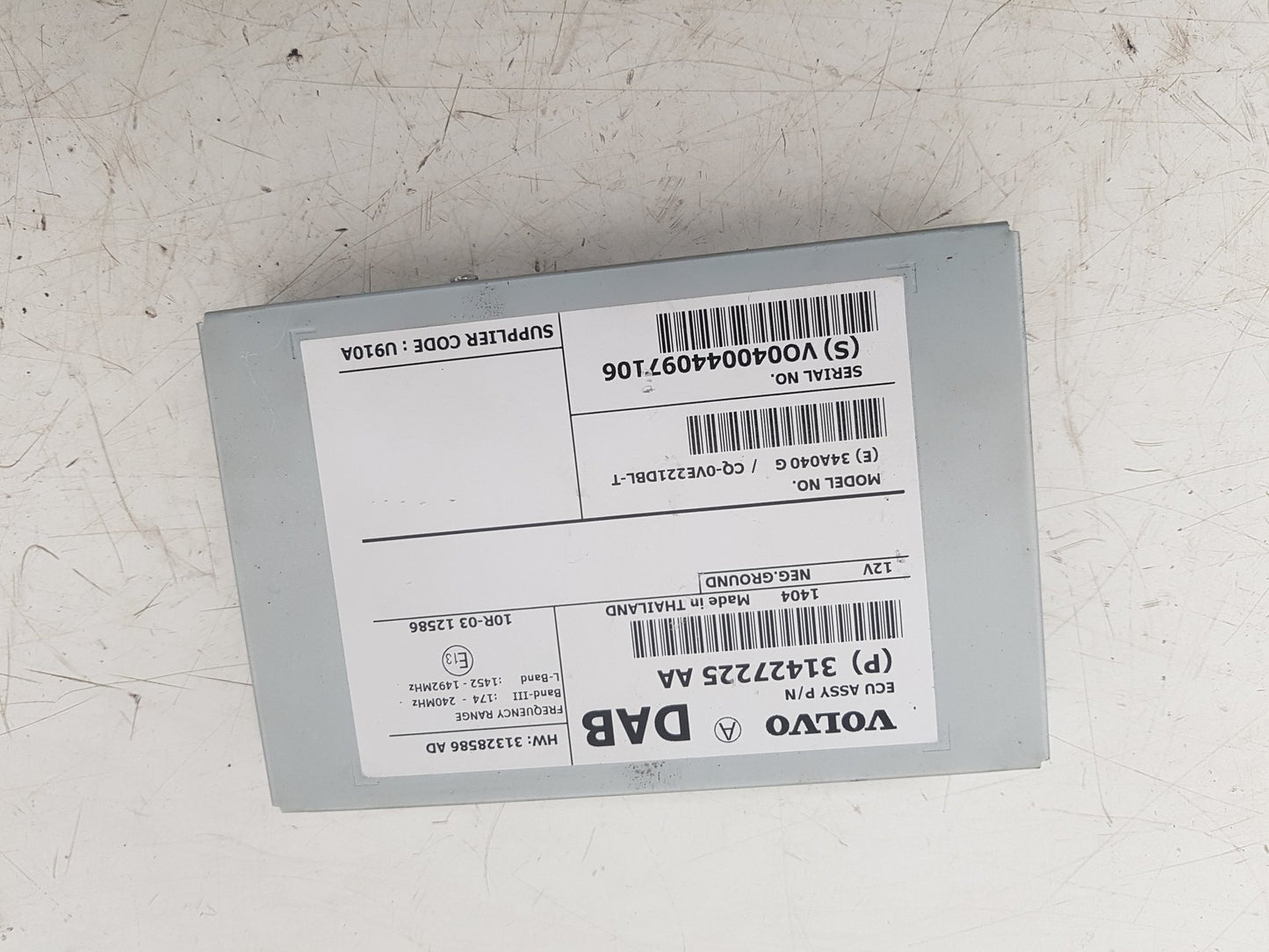 2012 - 2015 Volvo V40 Hatchback DAB RADIO ECU 30644931AA