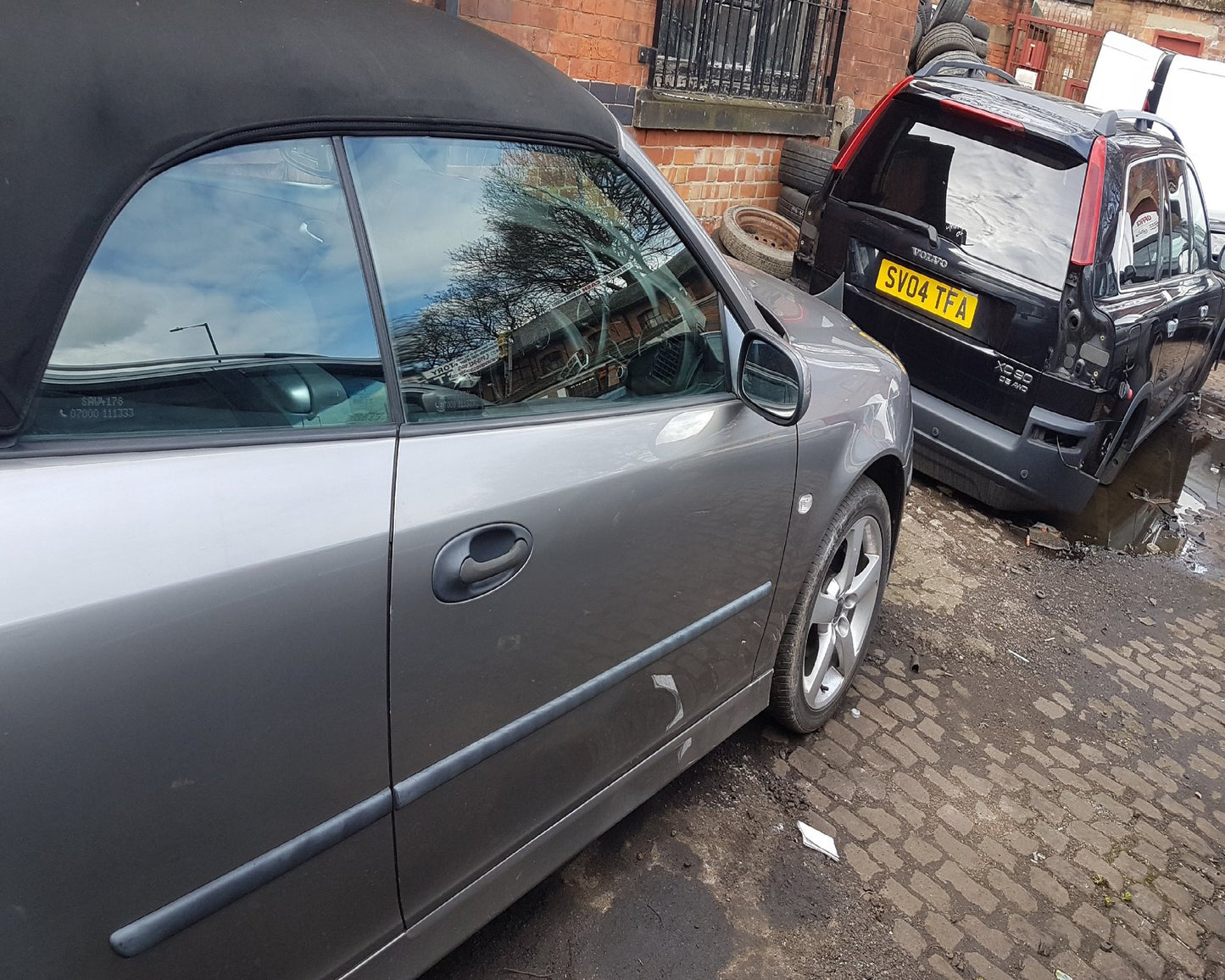 2003 - 2007 Saab 9-3 Convertible DOOR - BARE (FRONT DRIVER SIDE) 279 GREY
