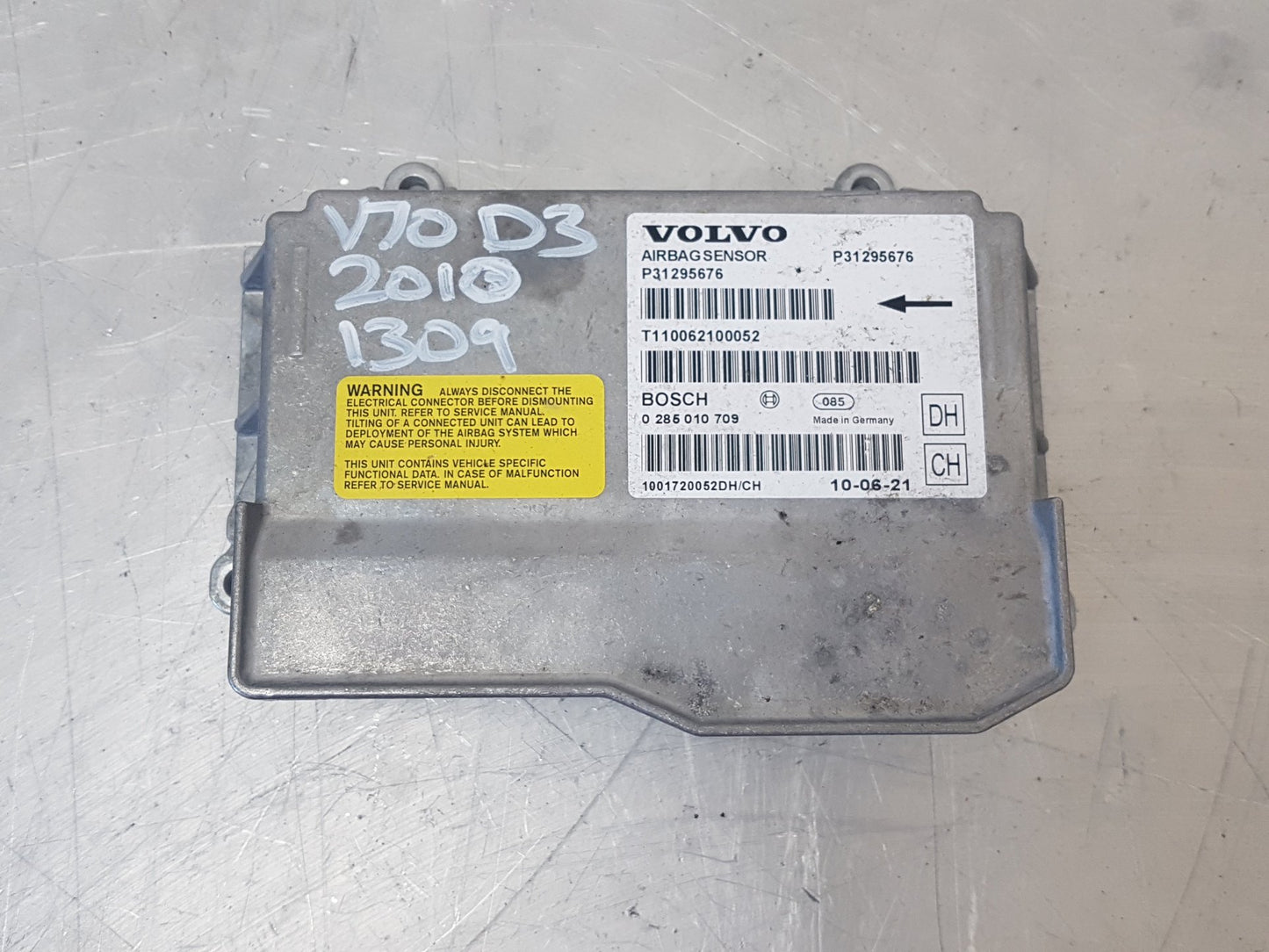 2008 - 2015 Volvo V70 Estate Airbag Module 31295676