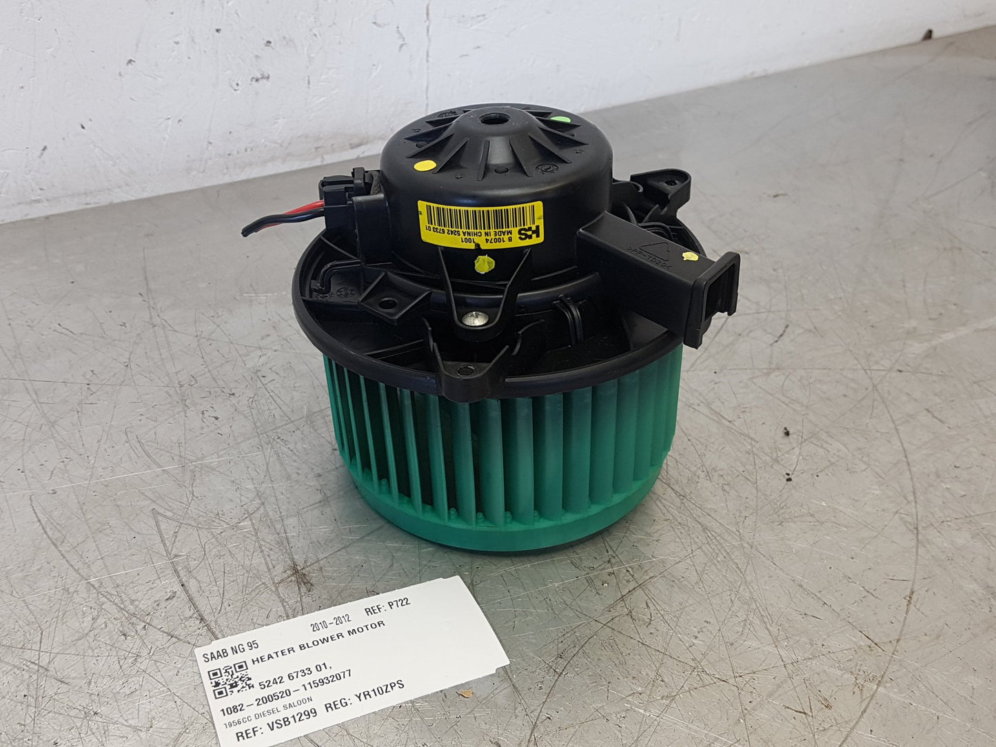 2010 - 2012 Saab 9-5 Saloon Blower Motor 5242 6733 01