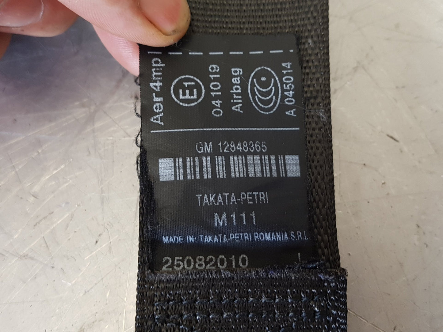 2010 Saab 95 Saloon Left Front Seat Belt 12878365