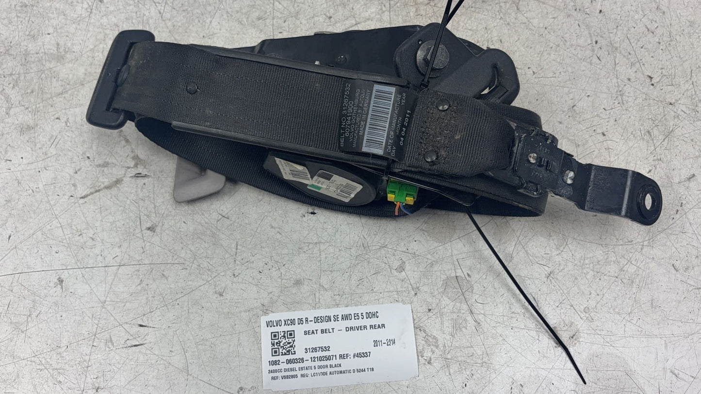 2007 - 2014 Volvo XC90 Estate Right Rear Seat belt 31267532