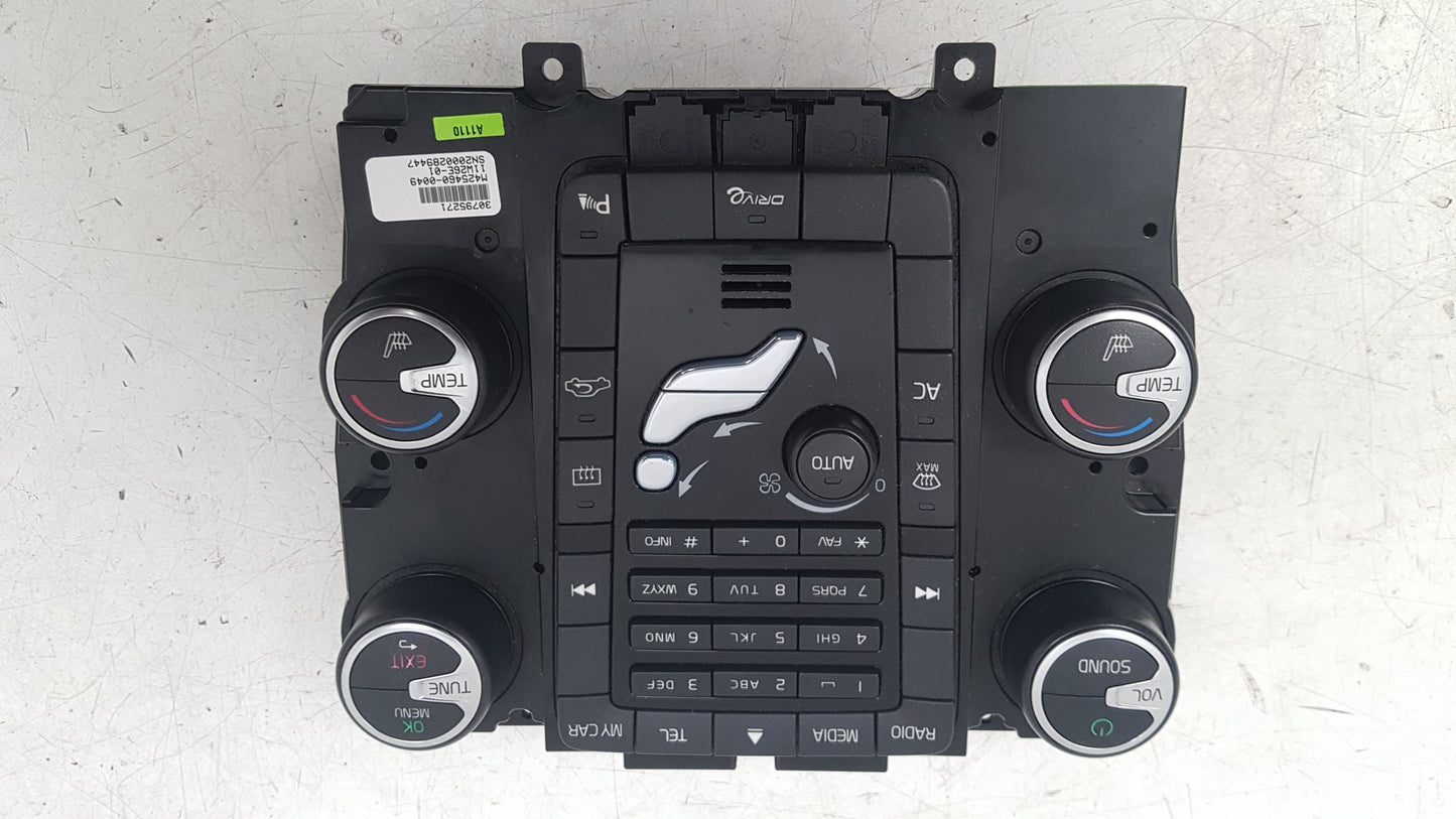 2010 - 2014 Volvo XC60 Estate DIGITAL HEATER CONTROL PANEL & STEREO 30795271