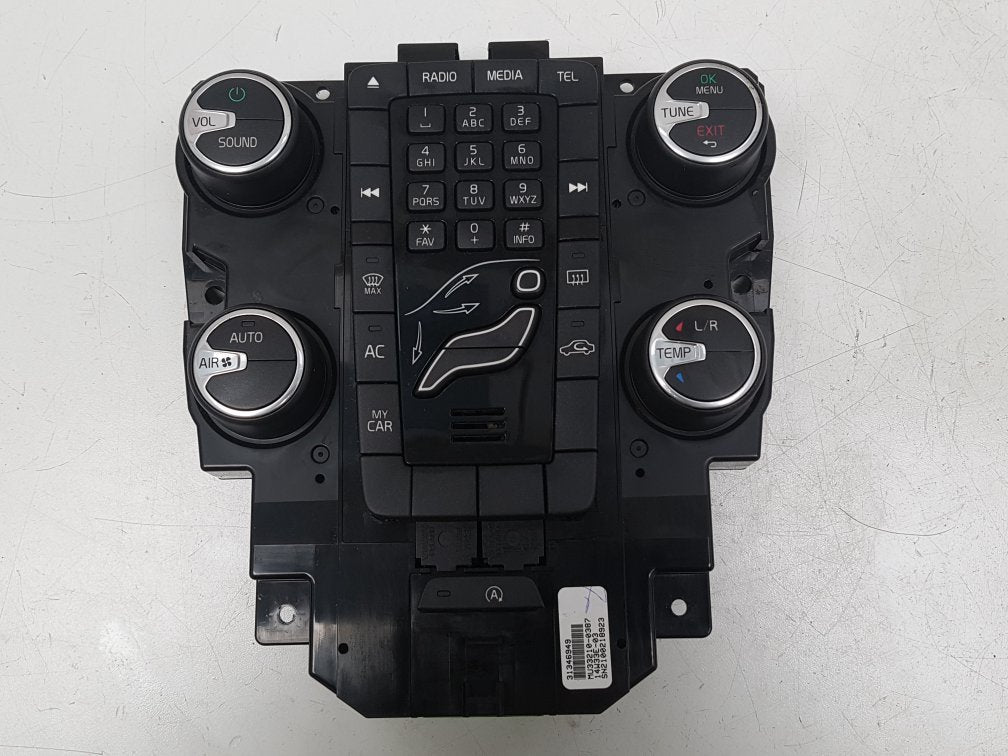 2012 - 2019 Volvo V40 Cross Country Hatchback HEATER & RADIO CONTROL PANNEL 31346949