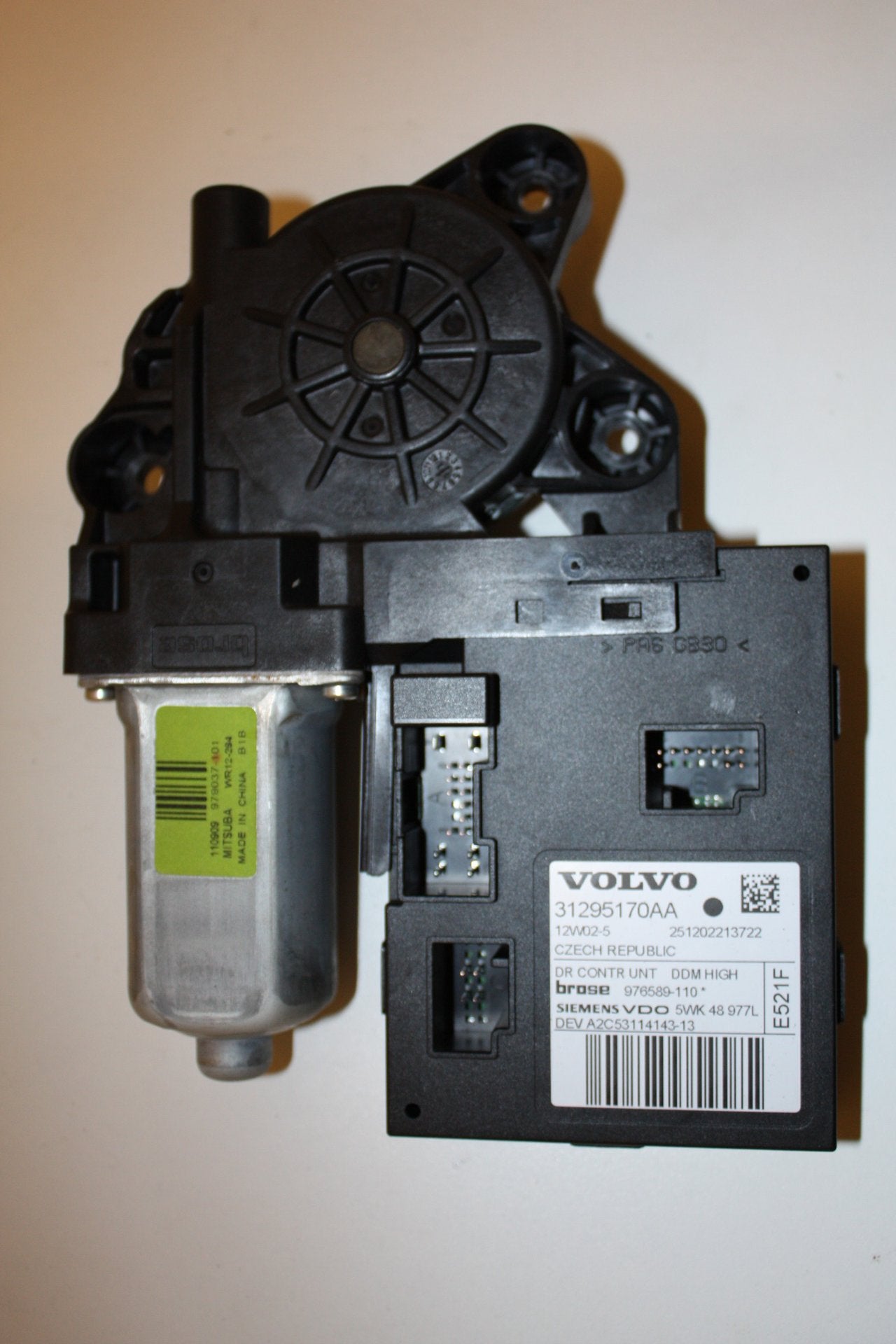 2007 - 2012 Volvo C30 WINDOW REG MOTOR (DRIVERS SIDE FRONT) 31295170 AA