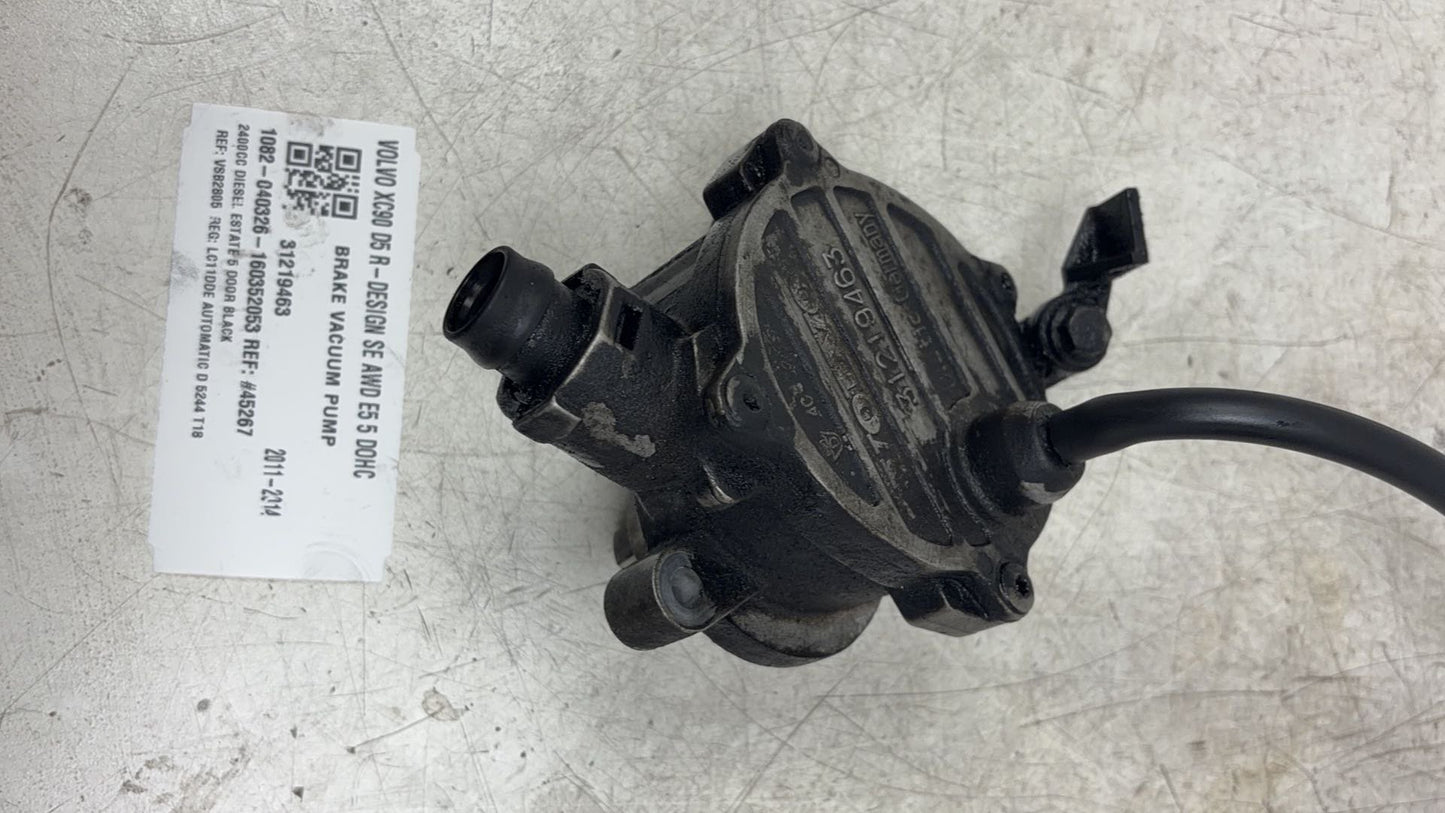 2007 - 2014 Volvo XC90 Estate Brake Vacuum Pump 31219463