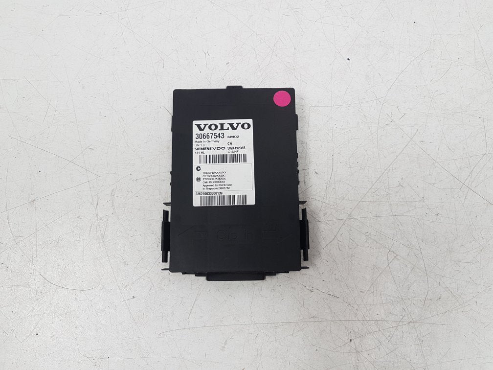 2006 - 2011 Volvo S80 Saloon Keyless Entry Module 30667543
