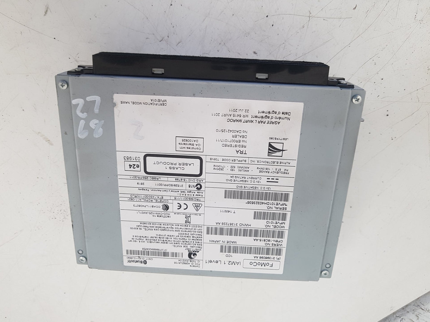 2012 - 2015 Volvo V40 Hatchback CD Player 31357223