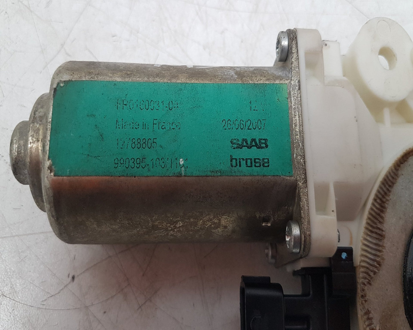 2008 - 2011 Saab 9-3 Convertible WINDOW REG MOTOR (PASSENGER SIDE FRONT) 12830891