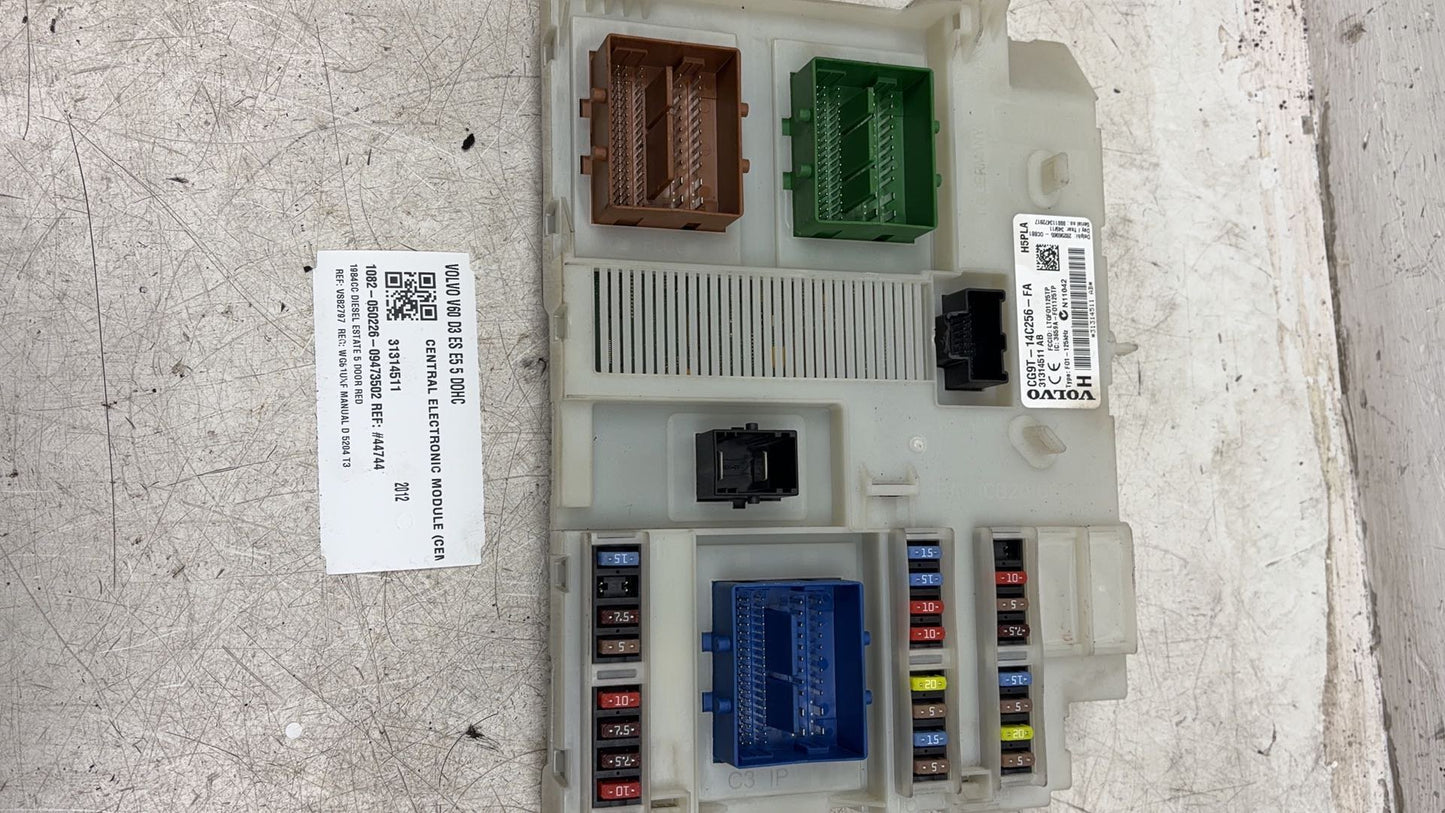 2011 - 2014 Volvo V60 I 155 Estate CENTRAL ELECTRONIC MODULE (CEM) 31314511
