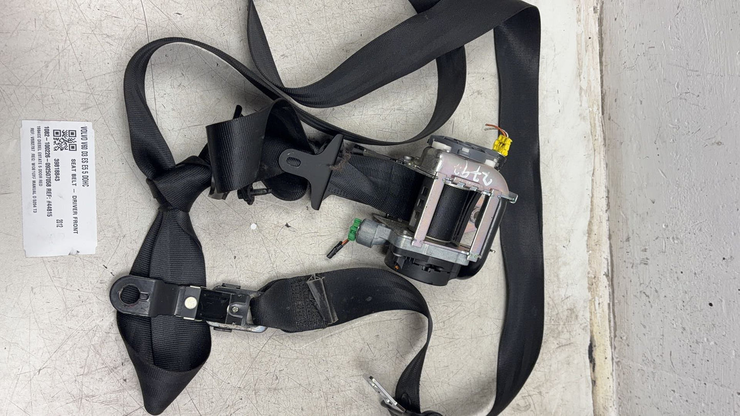 2011 - 2014 Volvo V60 I 155 Estate Right Front Seat Belt 39818843