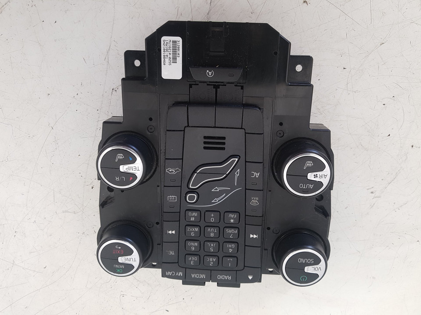 2012 - 2015 Volvo V40 Hatchback HEATER & RADIO CONTROL PANNEL 31288103