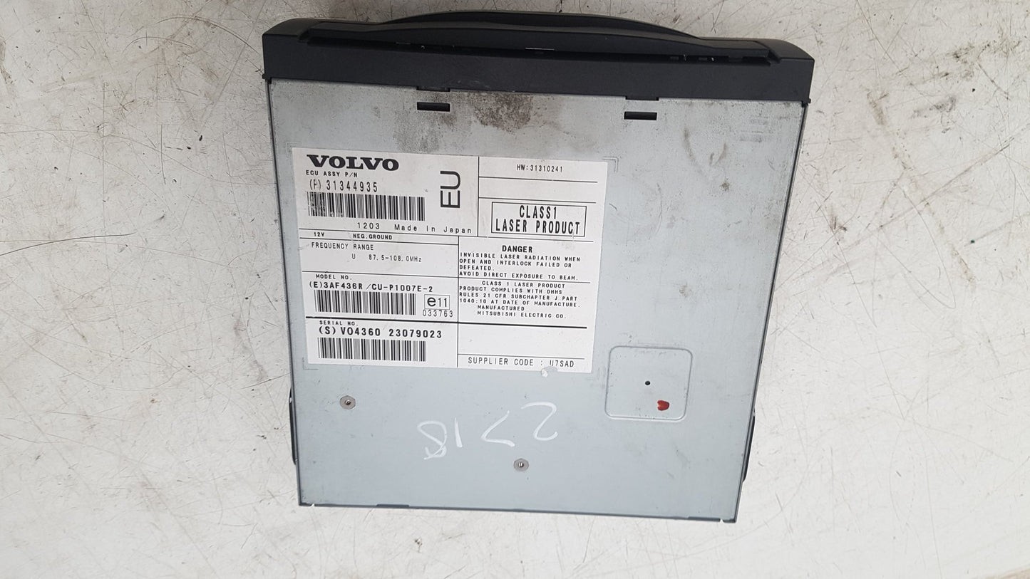 2006 - 2013 Volvo C30 Hatchback SATNAV DVD PLAYER 31344935