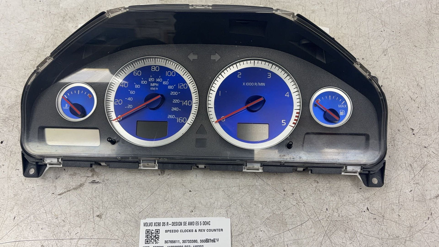 2007 - 2014 Volvo XC90 Estate Instrument Cluster 30765611