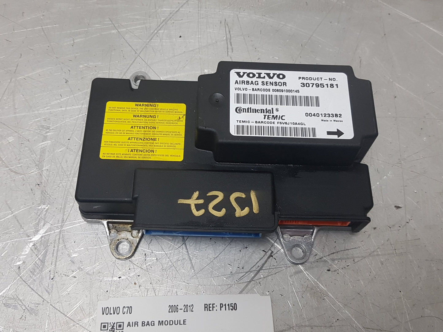 2006 - 2012 Volvo C70 Airbag Module 30795181