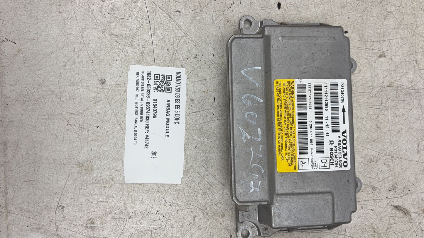 2011 - 2014 Volvo V60 I 155 Estate Airbag Module 31340796