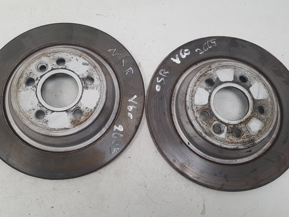 2010 - 2014 Volvo V60 Estate BRAKE DISCS (REAR PAIR) 31471746