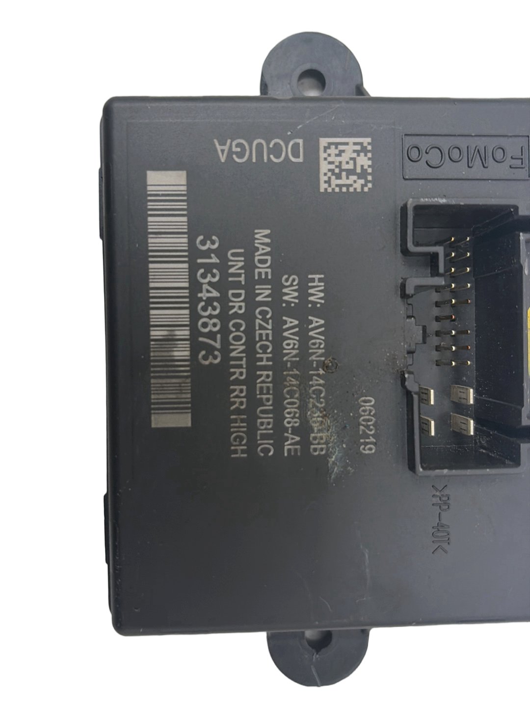 2019 Volvo V40 Cross Country Hatchback Right Rear Door Control Module 31343873
