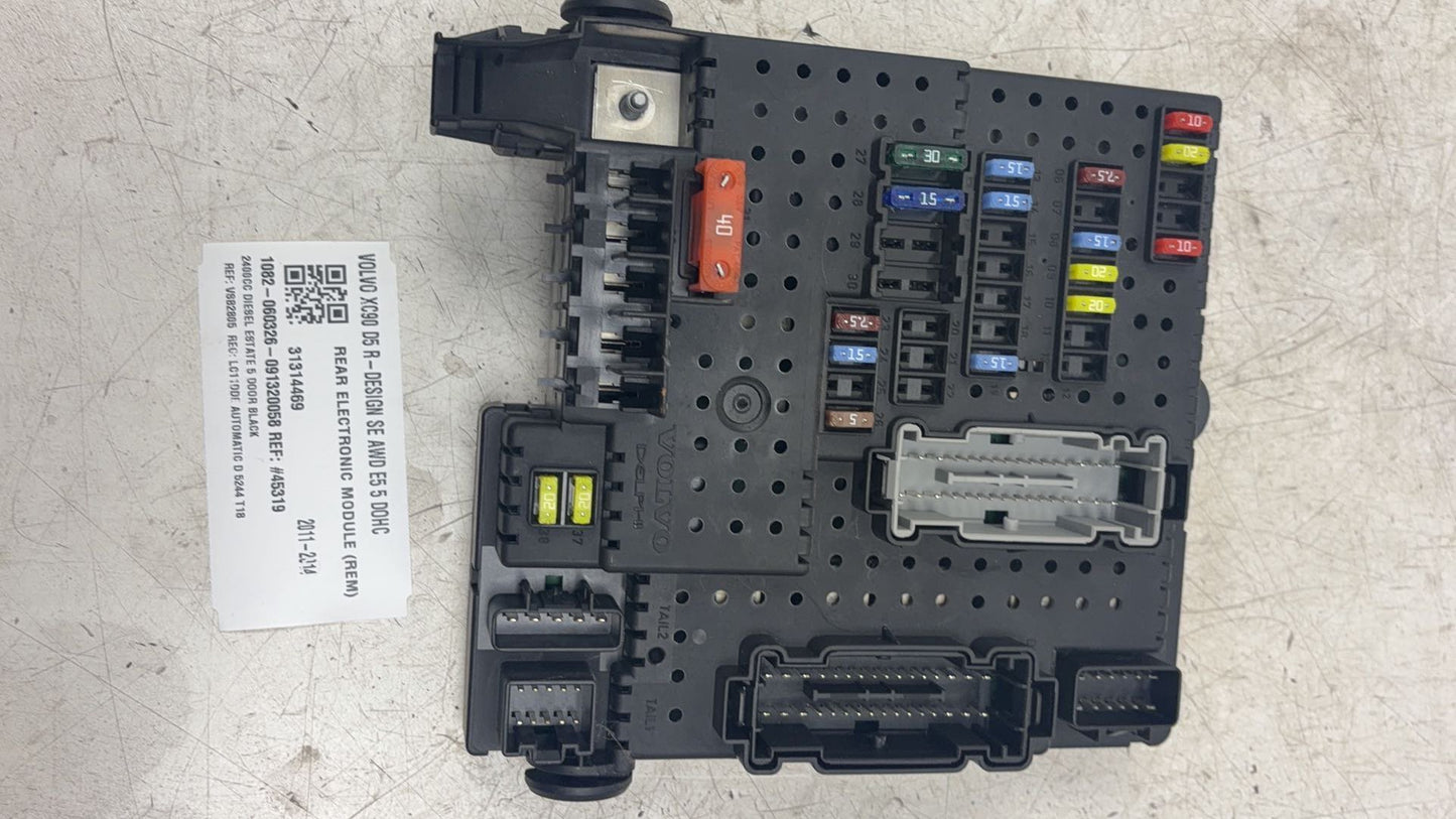 2007 - 2014 Volvo XC90 Estate REAR ELECTRONIC MODULE (REM) 31314469