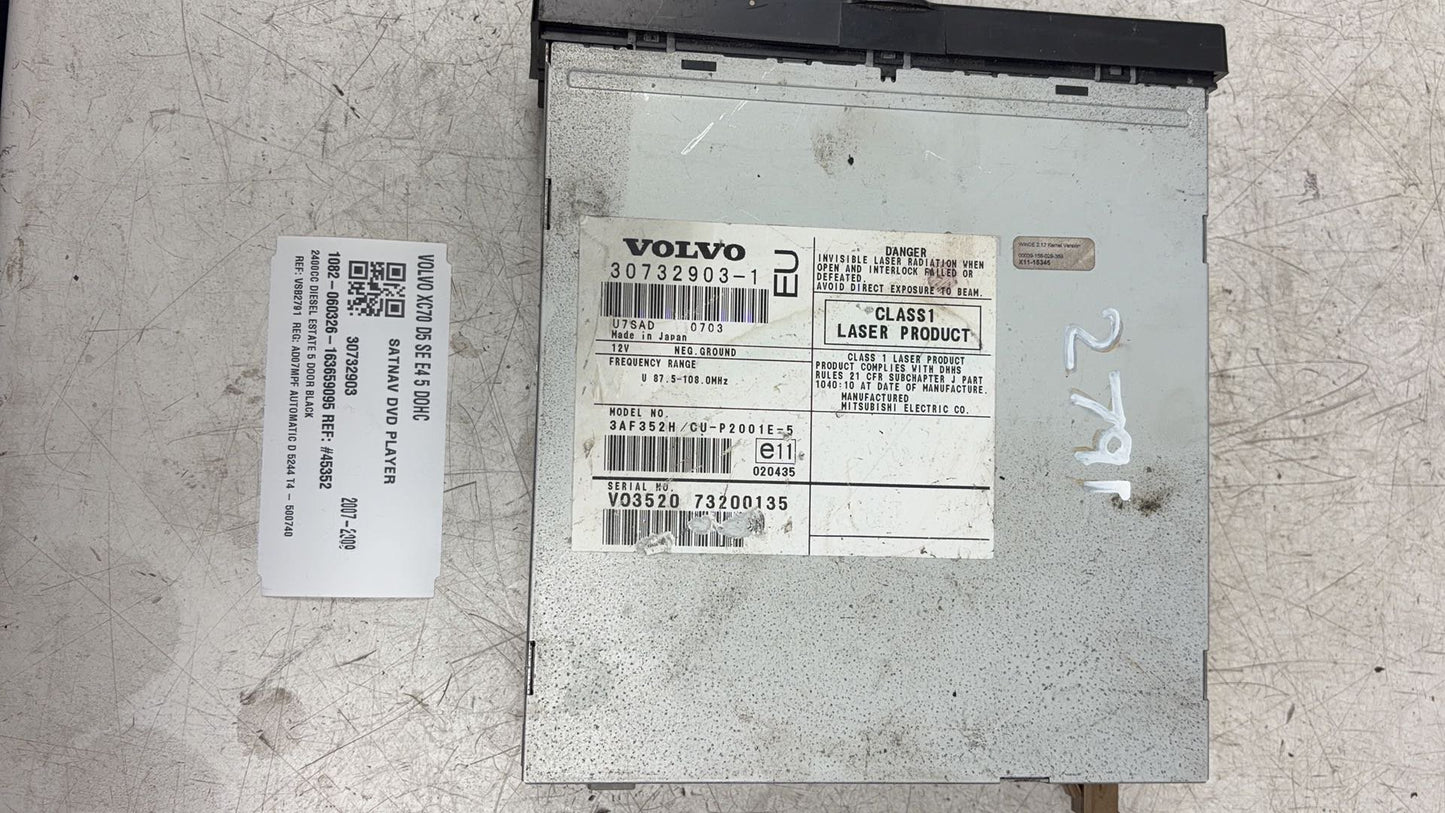 2004 - 2007 Volvo XC70 Estate SATNAV DVD PLAYER 30732903