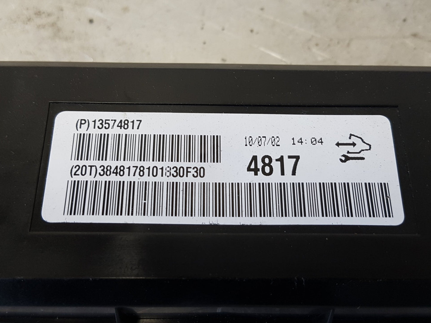 2010 - 2012 Saab 9-5  Saloon HEATED SEAT CONTROL MODULE 13574817