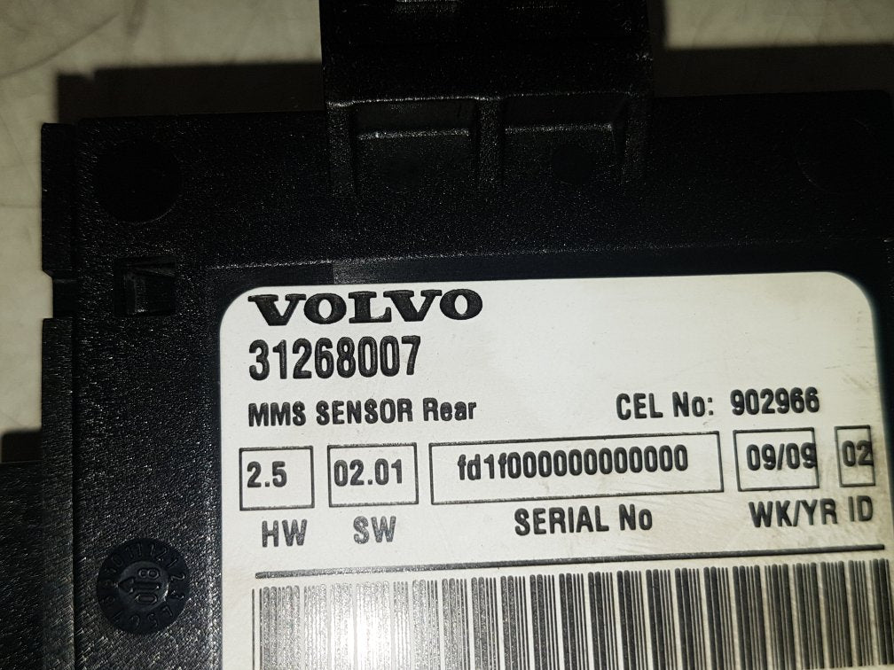 2008 - 2009 Volvo C70  Convertible MMS SENSOR 31268007