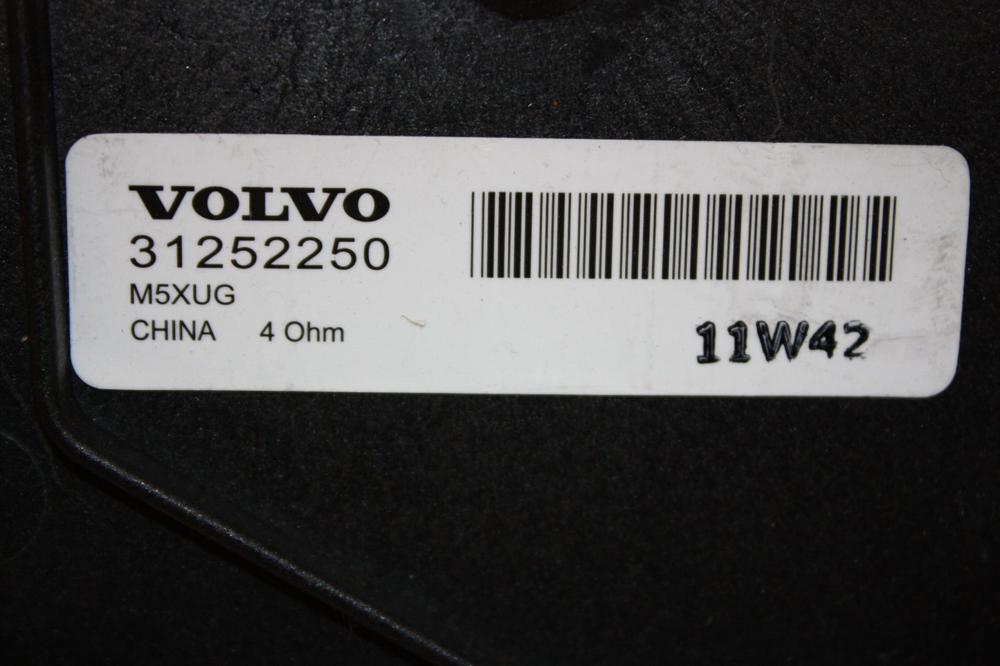2007 - 2012 Volvo C30   SPEAKER (DRIVERS SIDE REAR) 31252250