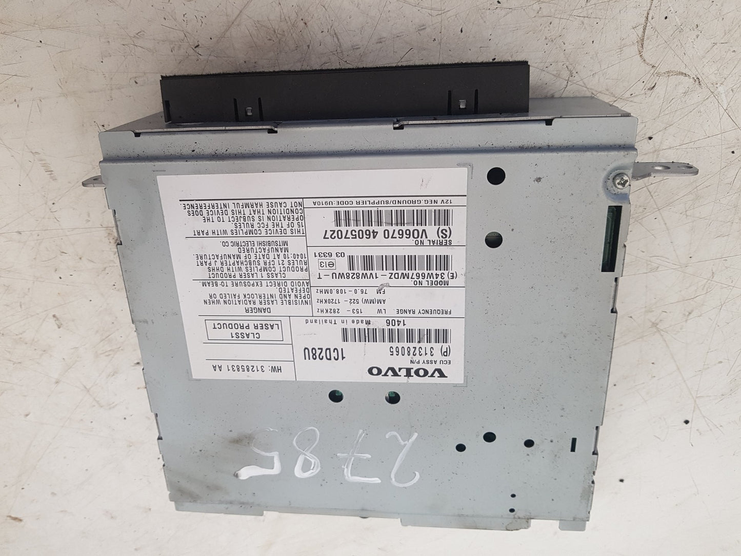 2011 - 2014 Volvo XC90  Estate CD AND RADIO UNIT 31328065