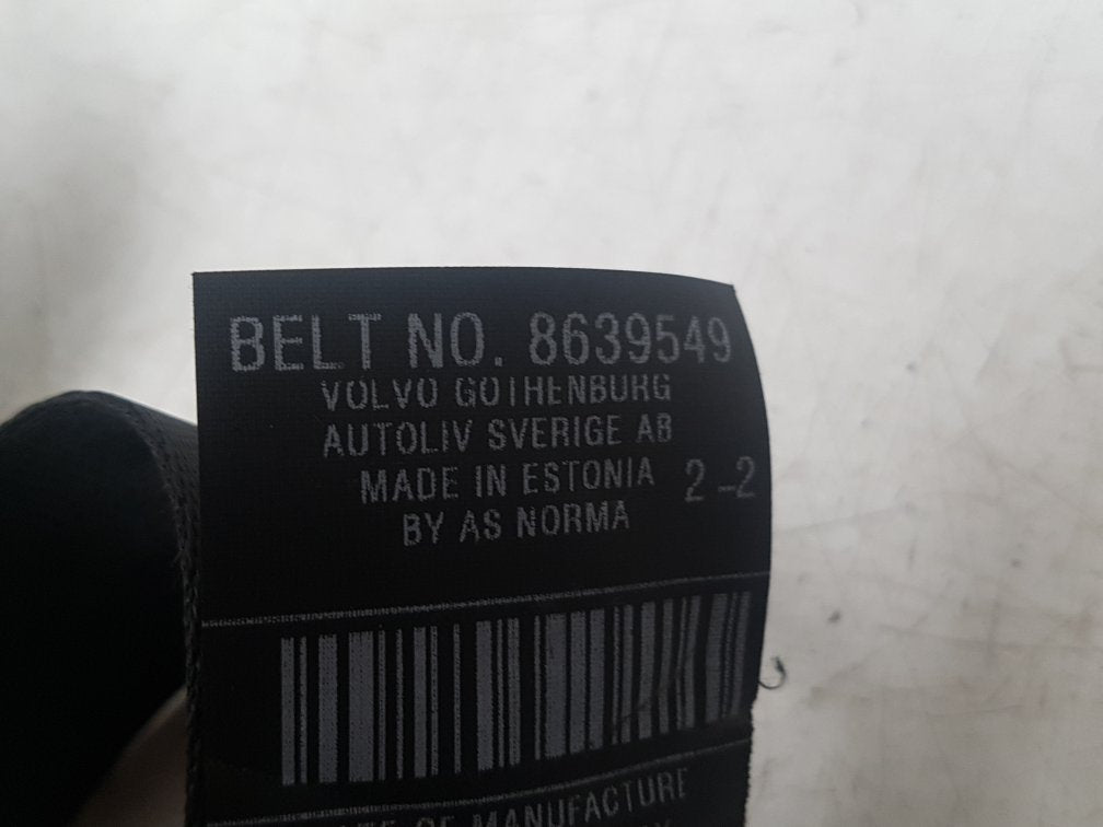 2005 - 2012 Volvo S40  Saloon Right Rear Seat belt 8639549