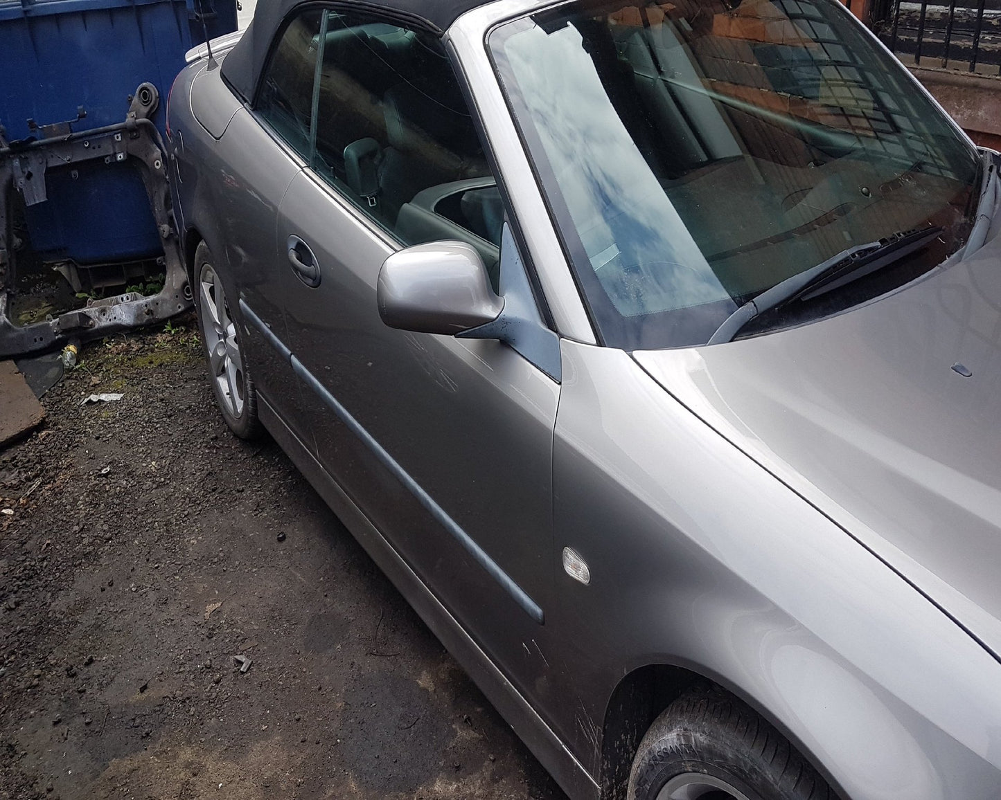 2003 - 2007 Saab 9-3  Convertible DOOR - BARE (FRONT DRIVER SIDE) 279 GREY
