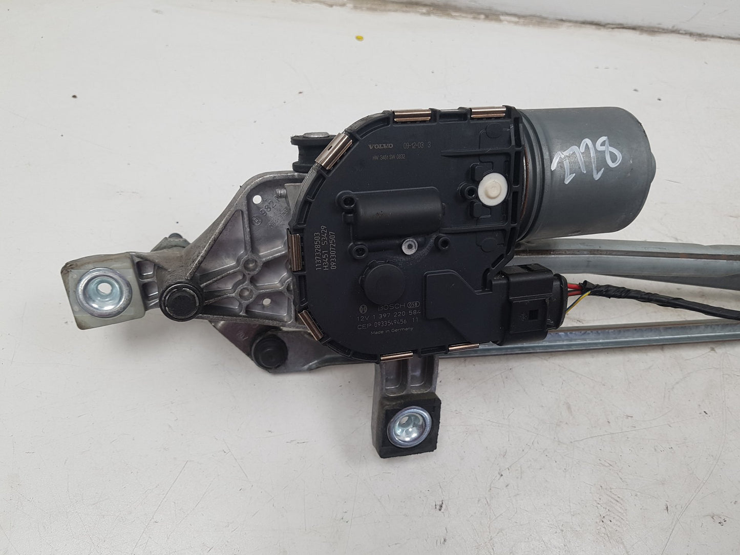 2008 - 2013 Volvo XC60 I 156 Estate WIPER MOTOR (FRONT) & LINKAGE 3397020953