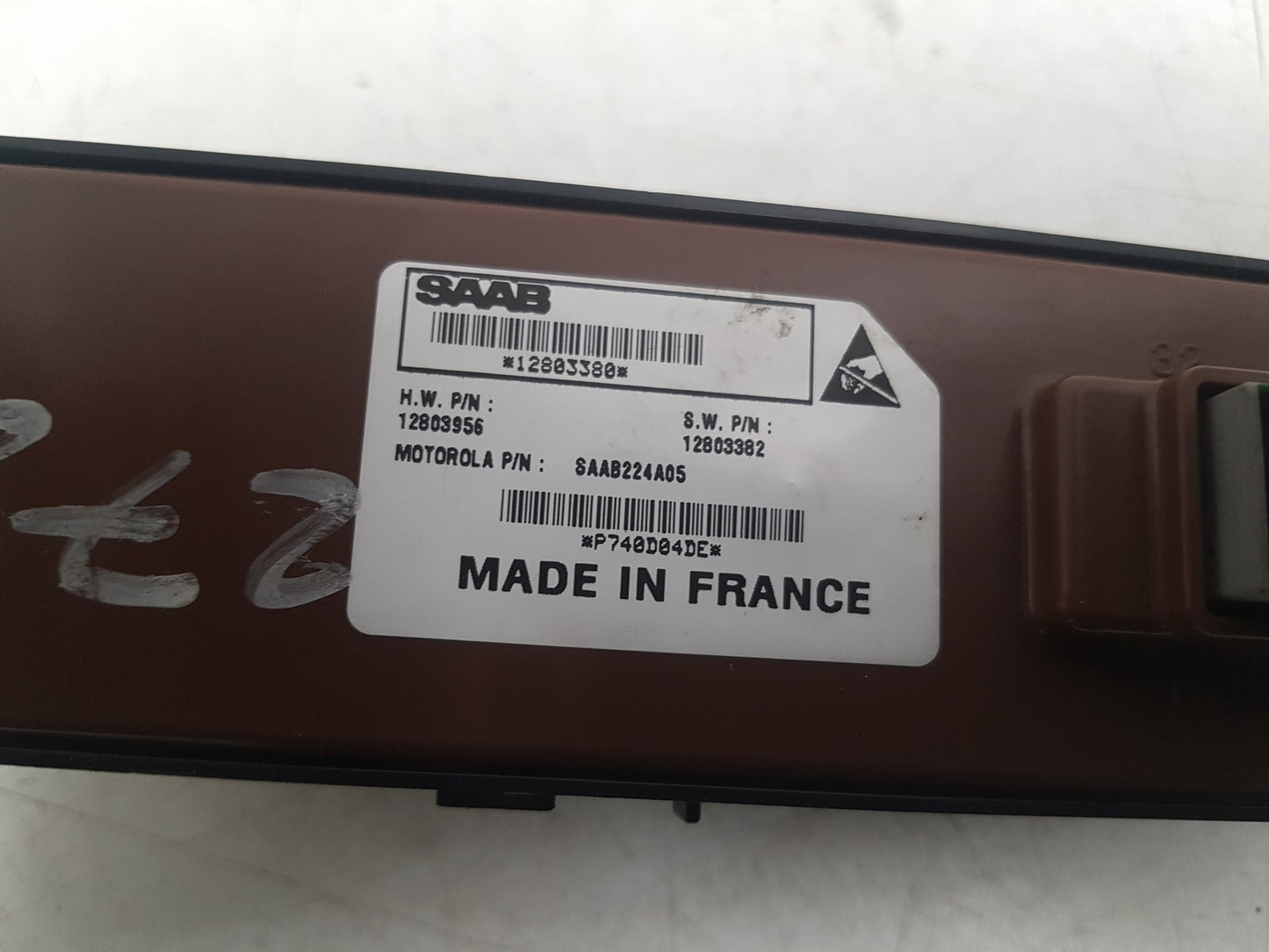 2004 Saab 9-3  Convertible Left Front Window Switch 12803380