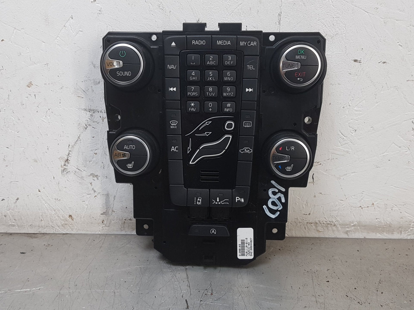 2012 - 2015 Volvo V40  Hatchback HEATER & RADIO CONTROL PANNEL 31288103