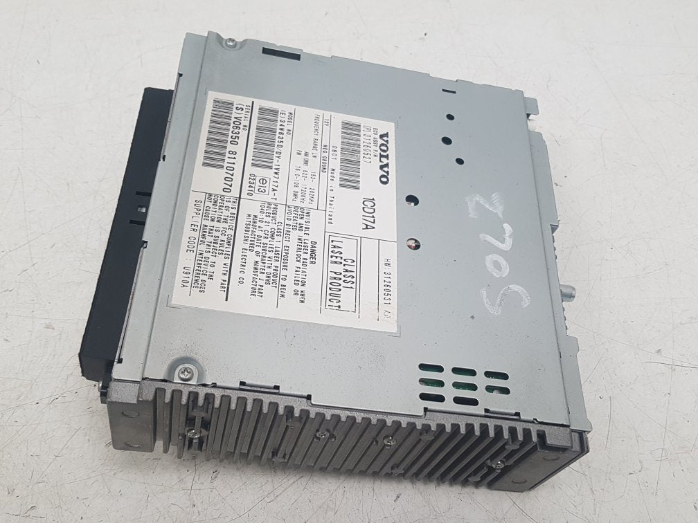 2005 - 2012 Volvo S40  Saloon RADIO AND CD PLAYER 31260527