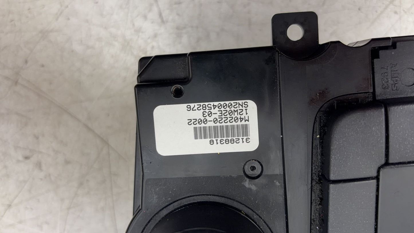 2013 - 2015 Volvo V60  Estate HEATER & RADIO CONTROL PANNEL 31288318