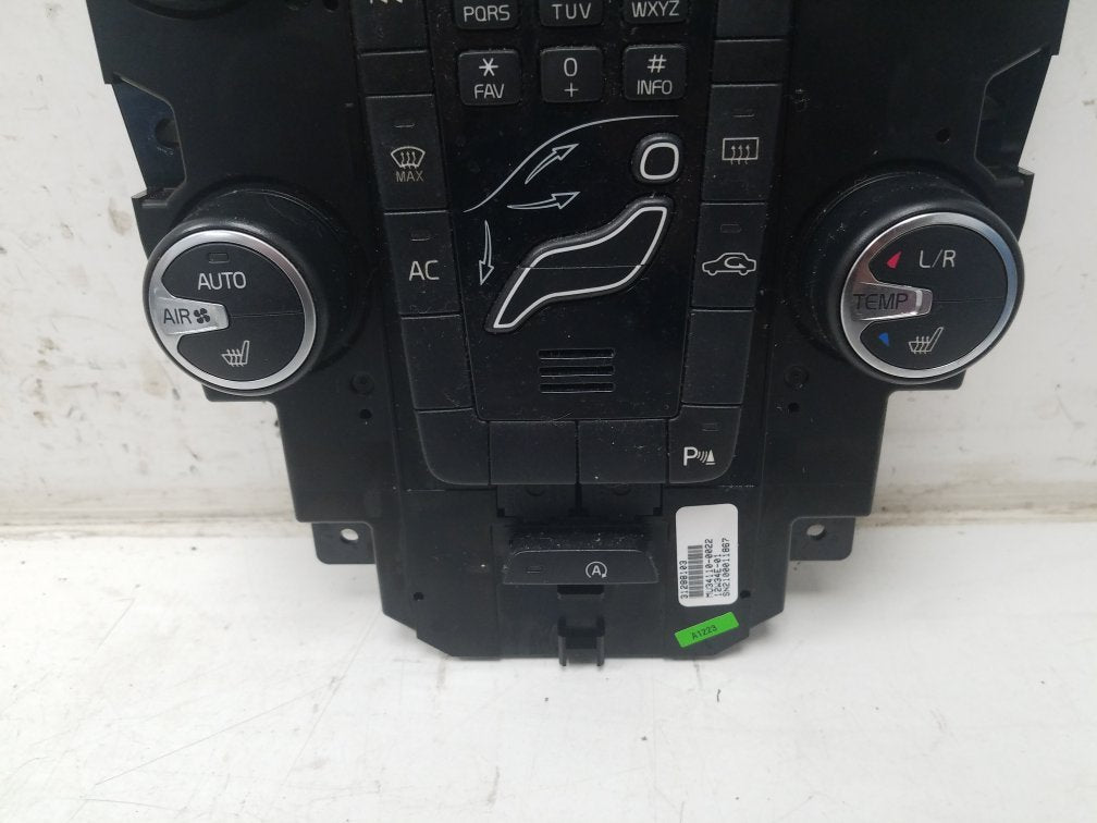 2012 - 2016 Volvo V40  Hatchback HEATER & RADIO CONTROL PANNEL 31288103