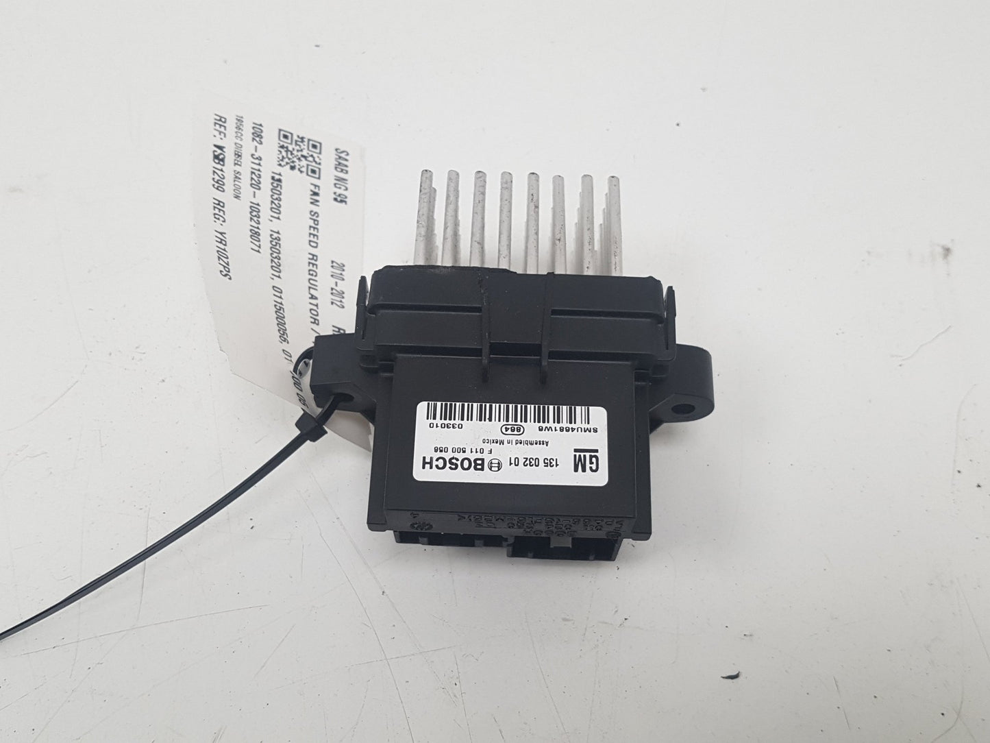 2010 - 2012 Saab 95  Saloon FAN SPEED REGULATOR /  RESISTOR 13503201
