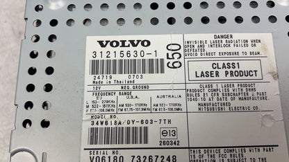 2007 Volvo V70  Estate CD AND RADIO UNIT 312156301