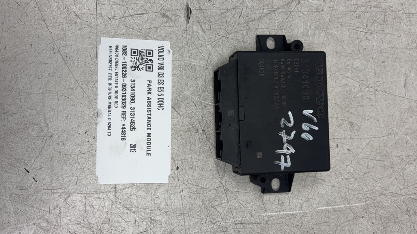 2011 - 2014 Volvo V60 I 155 Estate PARK ASSISTANCE MODULE 31341090