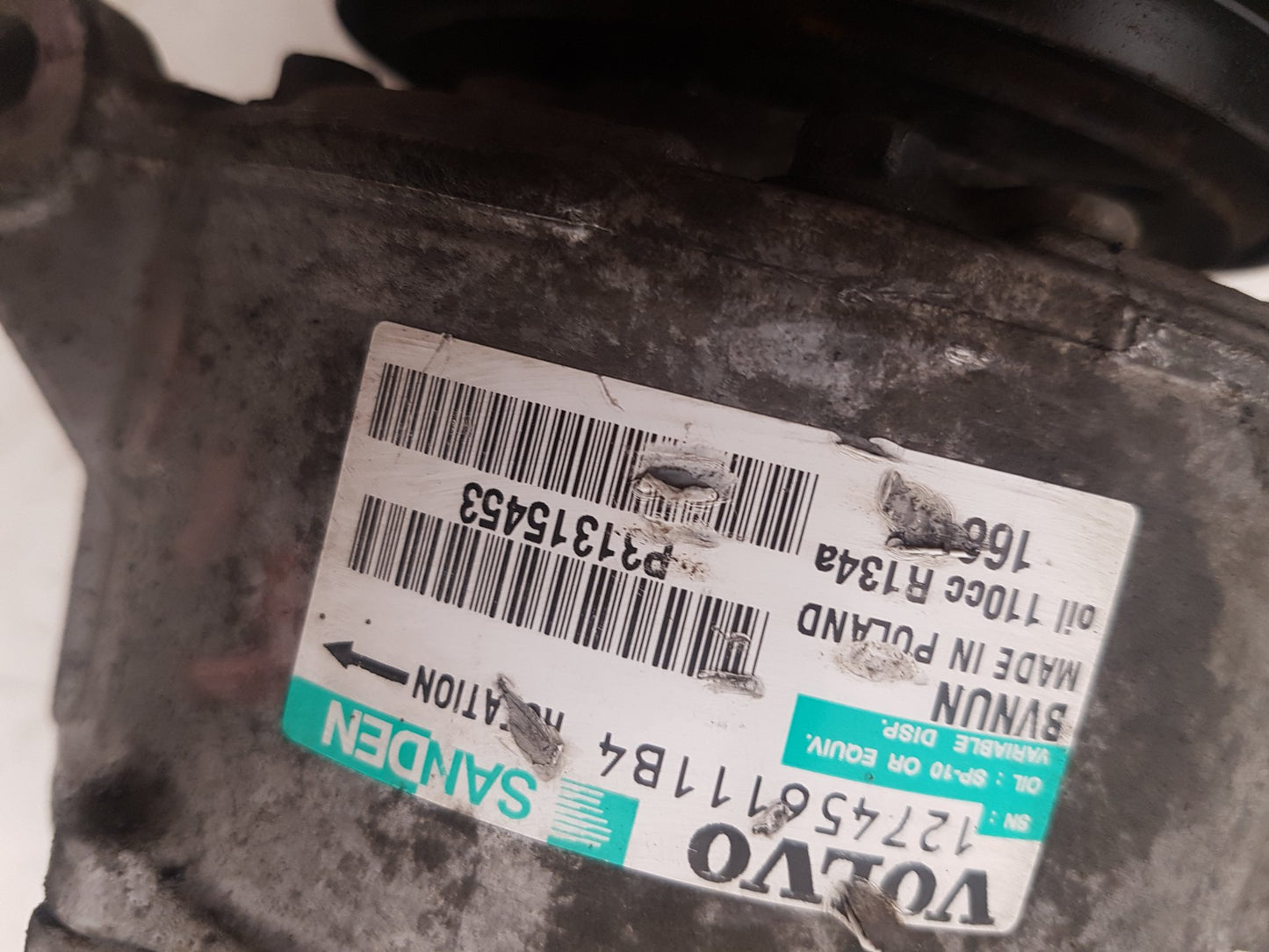 2011 - 2014 Volvo V60 I 155 Estate A/C Compressor 31315453