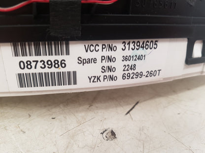 2011 - 2014 Volvo XC90  Estate Instrument Cluster 31394605