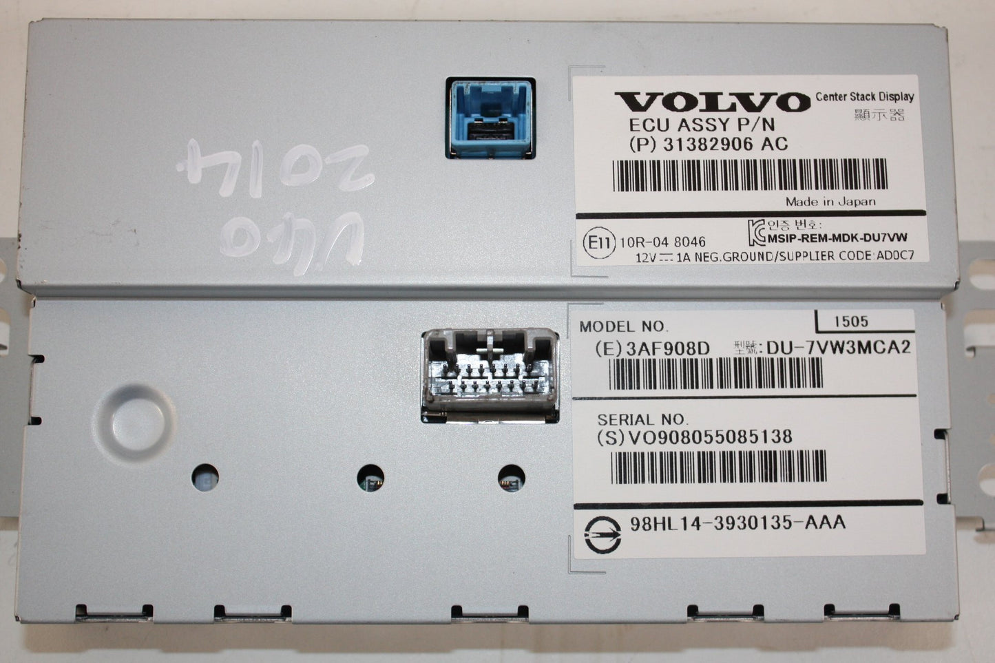 2012 - 2016 Volvo V40  Hatchback Dash Display Unit 31382906