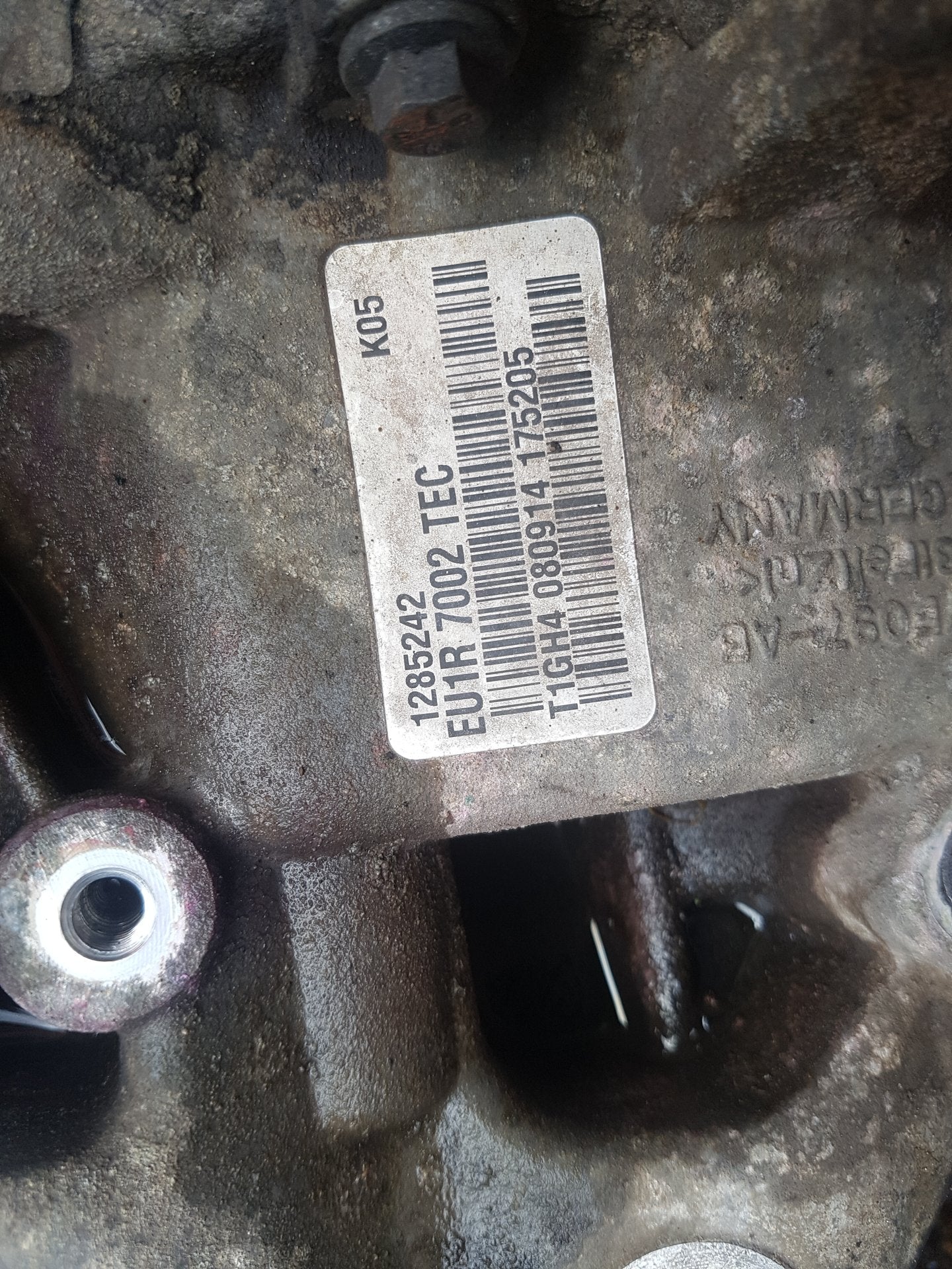 2013 - 2015 Volvo V60  Estate Manual Gearbox 1285242