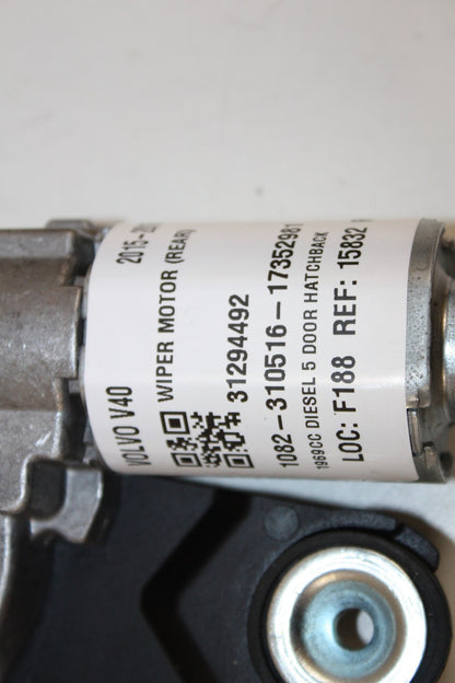 2012 - 2016 Volvo V40  Hatchback Rear Wiper Motor 0390201884 31294492