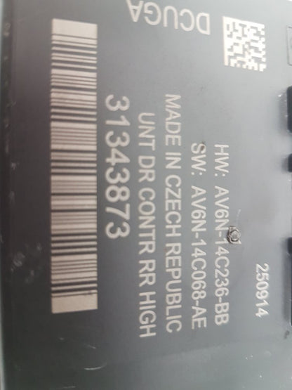 2012 - 2016 Volvo V40  Hatchback Door Control Module 31343873