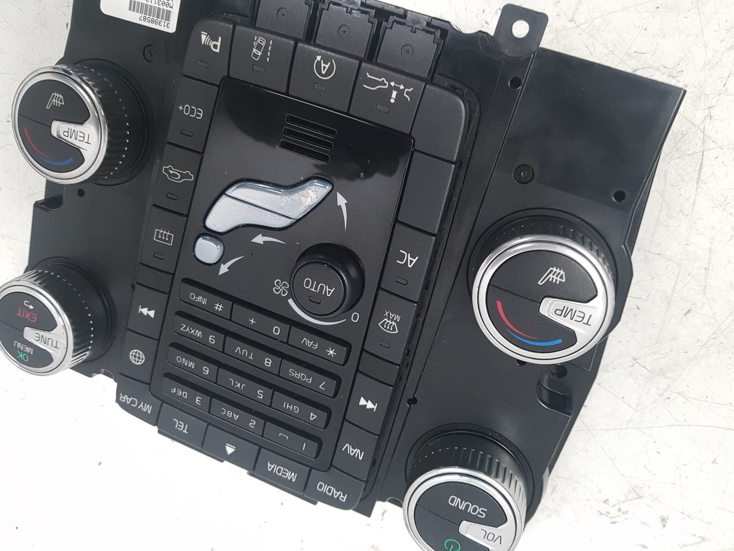 2009 - 2017 Volvo XC60 I 156 Estate HEATER & RADIO CONTROL PANNEL 31398587