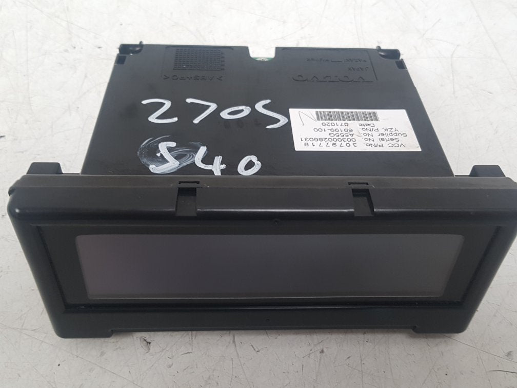 2005 - 2012 Volvo S40  Saloon Dash Display Unit 30797719