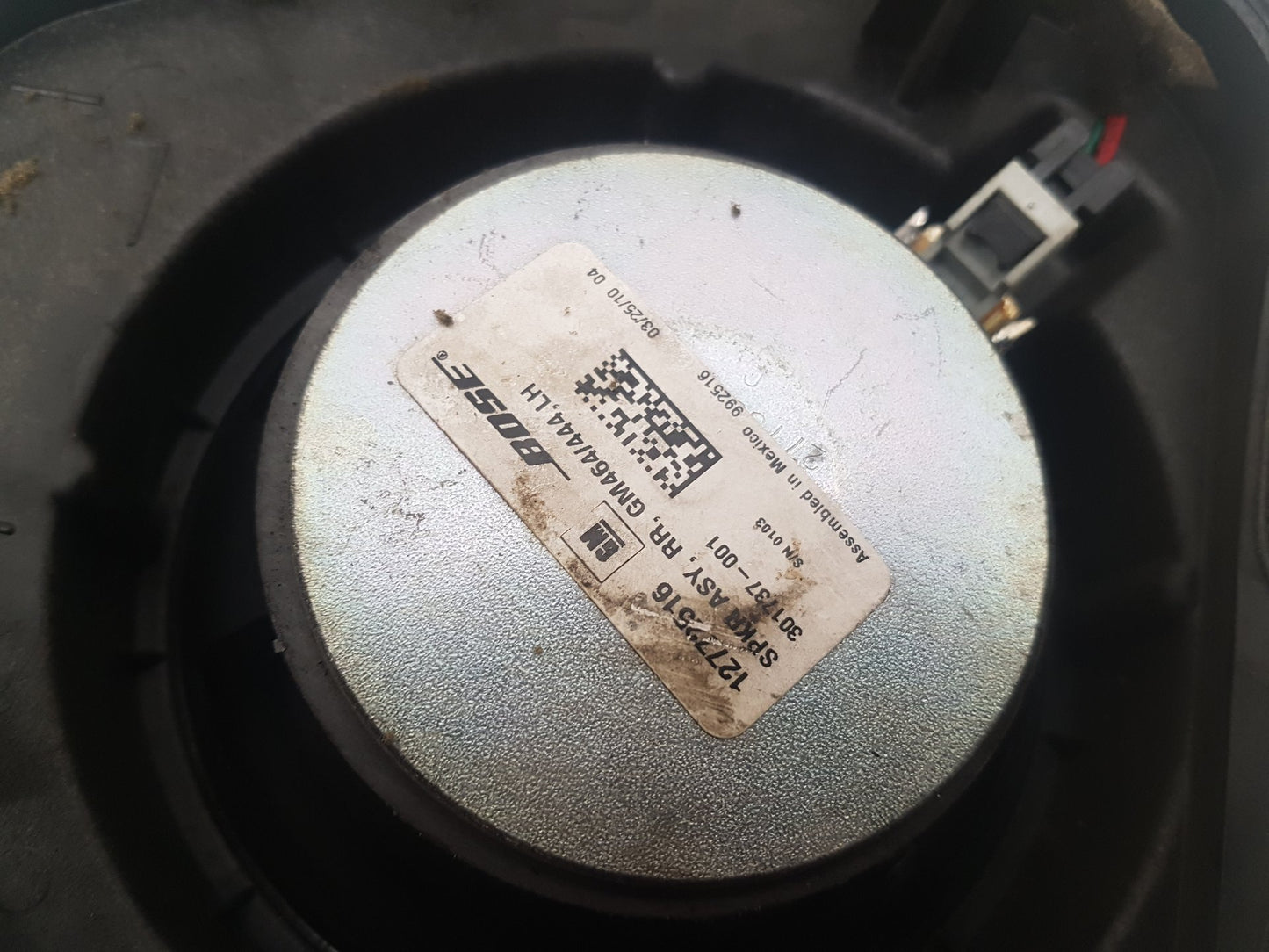 2010 Saab 9-3  Estate LOUDSPEAKER (PASSENGER SIDE REAR) 12772516