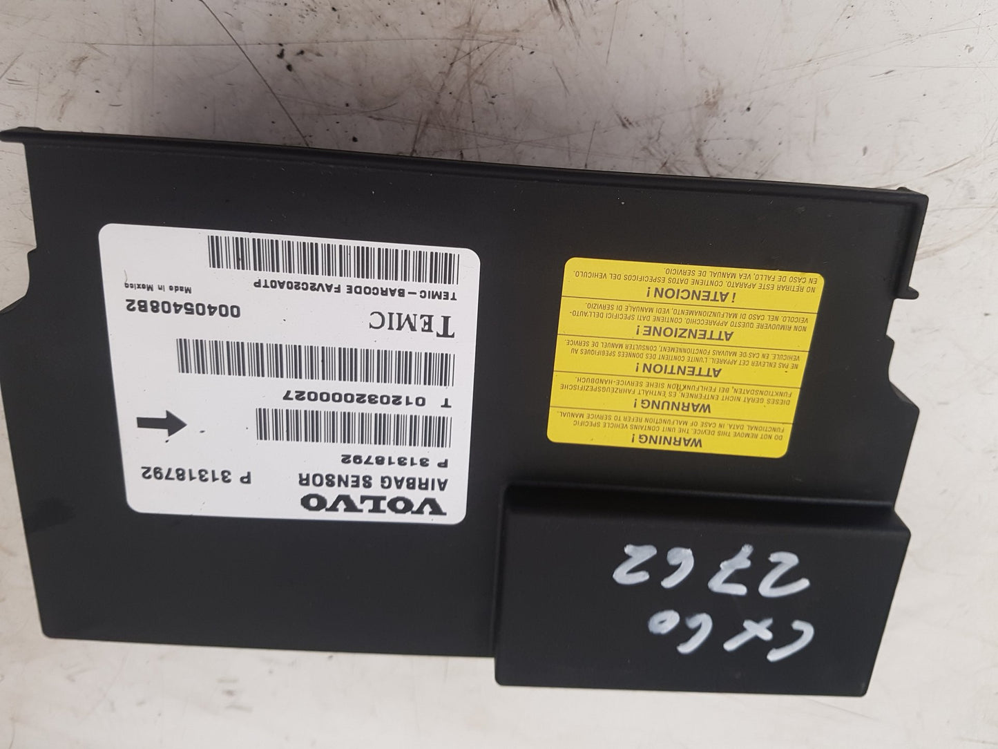 2008 - 2013 Volvo XC60 I 156 Estate Airbag Module 31318792